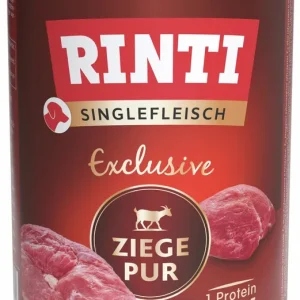 Expressversand Sparpaket 6 x 400 g Rinti Singlefleisch Exclusive Ziege Pur Hunde Nassfutter